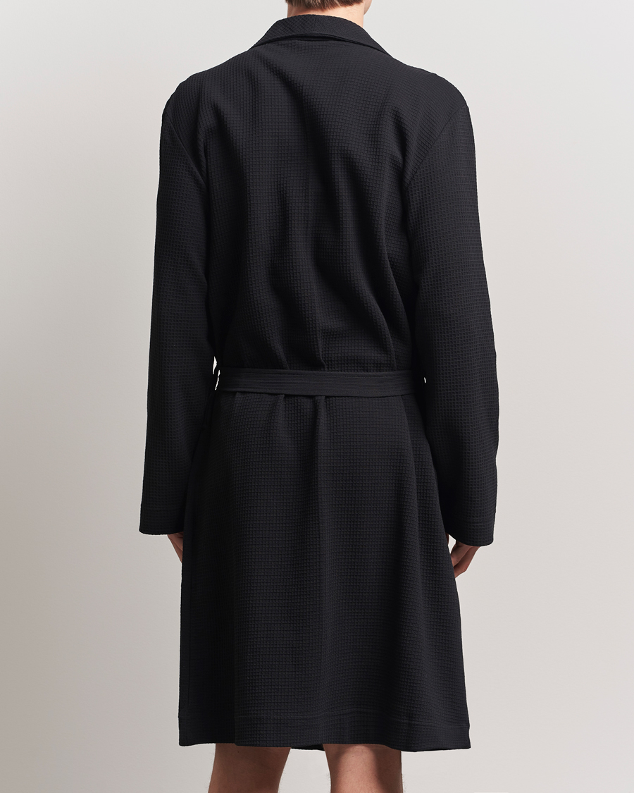 Heren | Pyjama's en gewaden | Bread & Boxers | Waffle Robe Black
