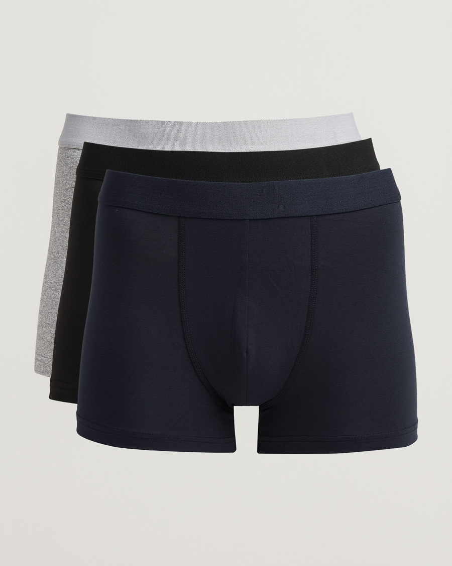 Heren | Ondergoed | Bread & Boxers | 3-Pack Boxer Brief Grey/Navy/Black