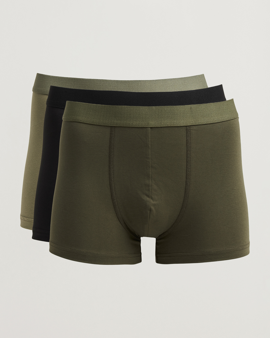 Heren | Ondergoed | Bread & Boxers | 3-Pack Boxer Brief Khaki/Green/Black