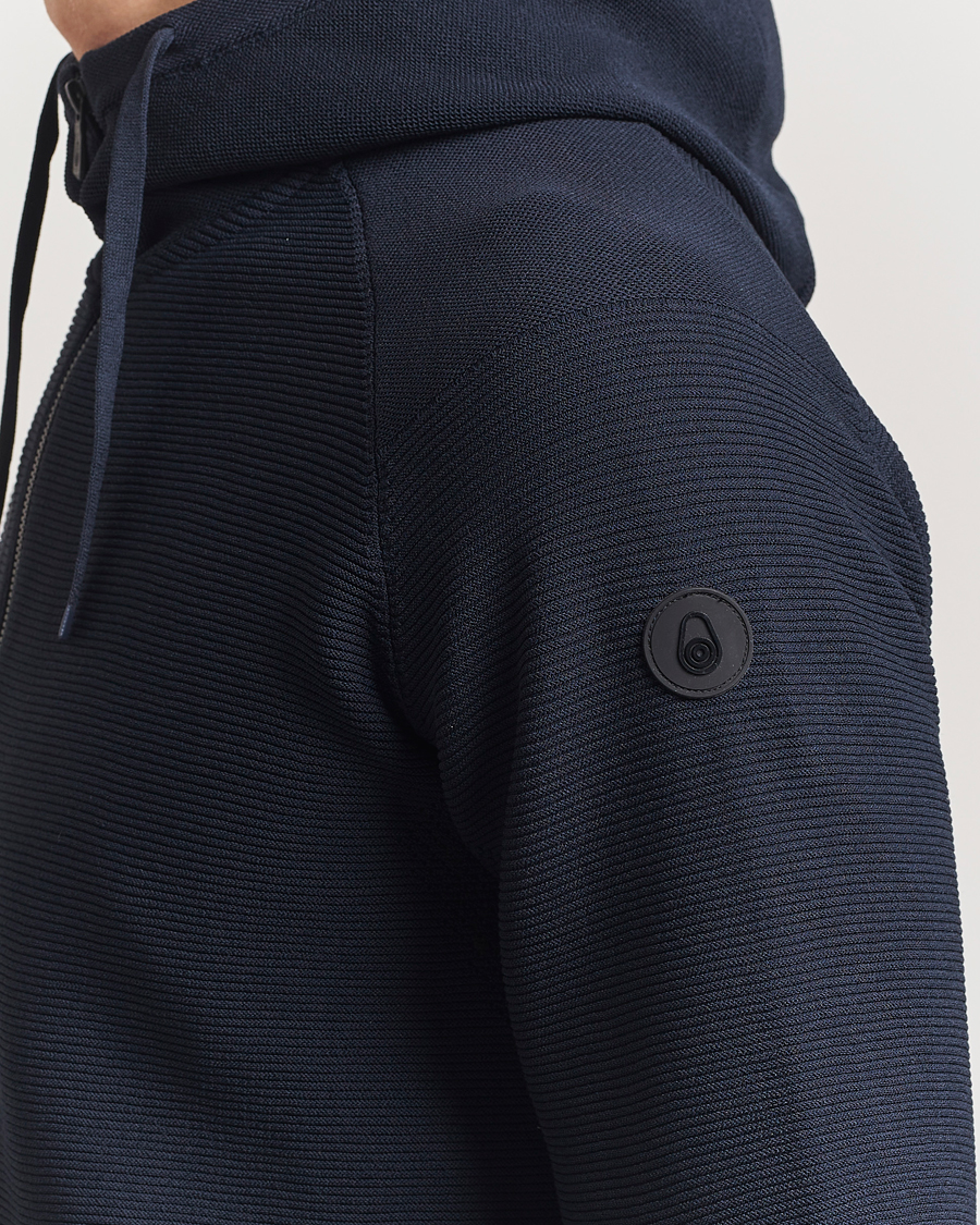 Heren | Truien | Sail Racing | Element Seamless Hooded Full Zip Dark Navy