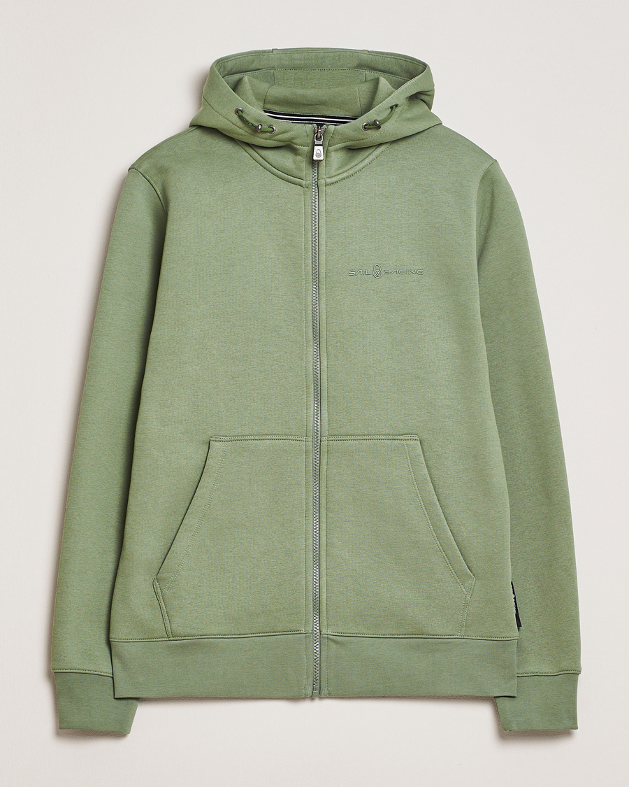 Homme | Pulls Et Tricots | Sail Racing | Bowman Full Zip Hoodie Hedge Green