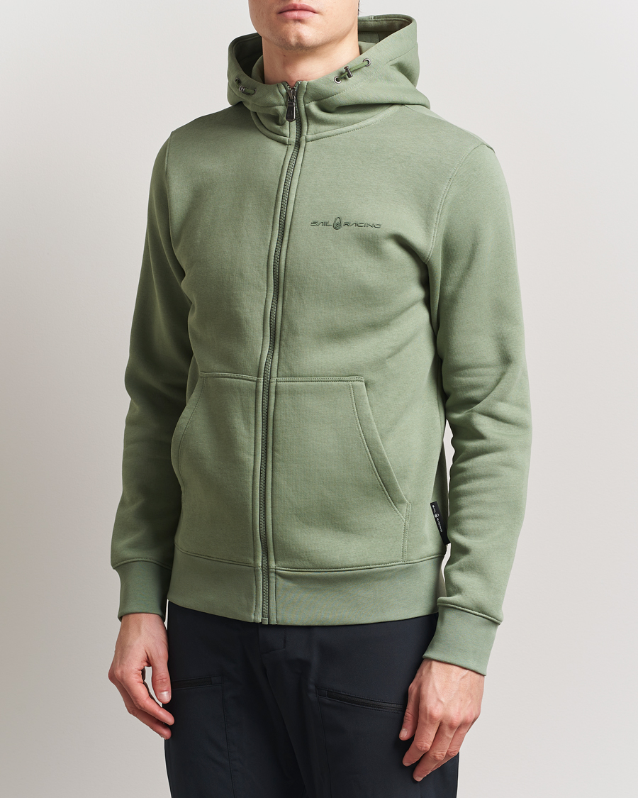 Homme | Pulls Et Tricots | Sail Racing | Bowman Full Zip Hoodie Hedge Green
