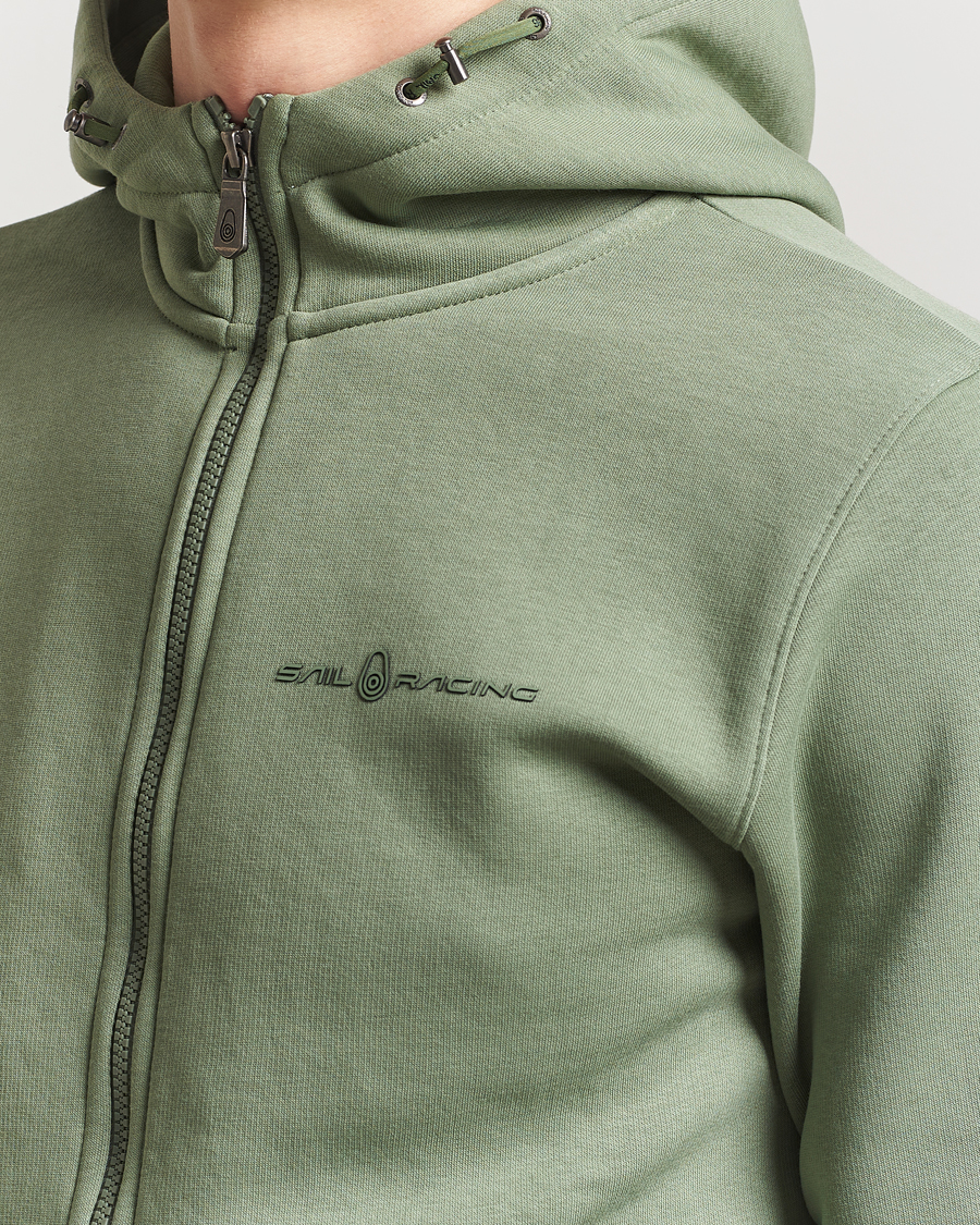 Homme | Pulls Et Tricots | Sail Racing | Bowman Full Zip Hoodie Hedge Green
