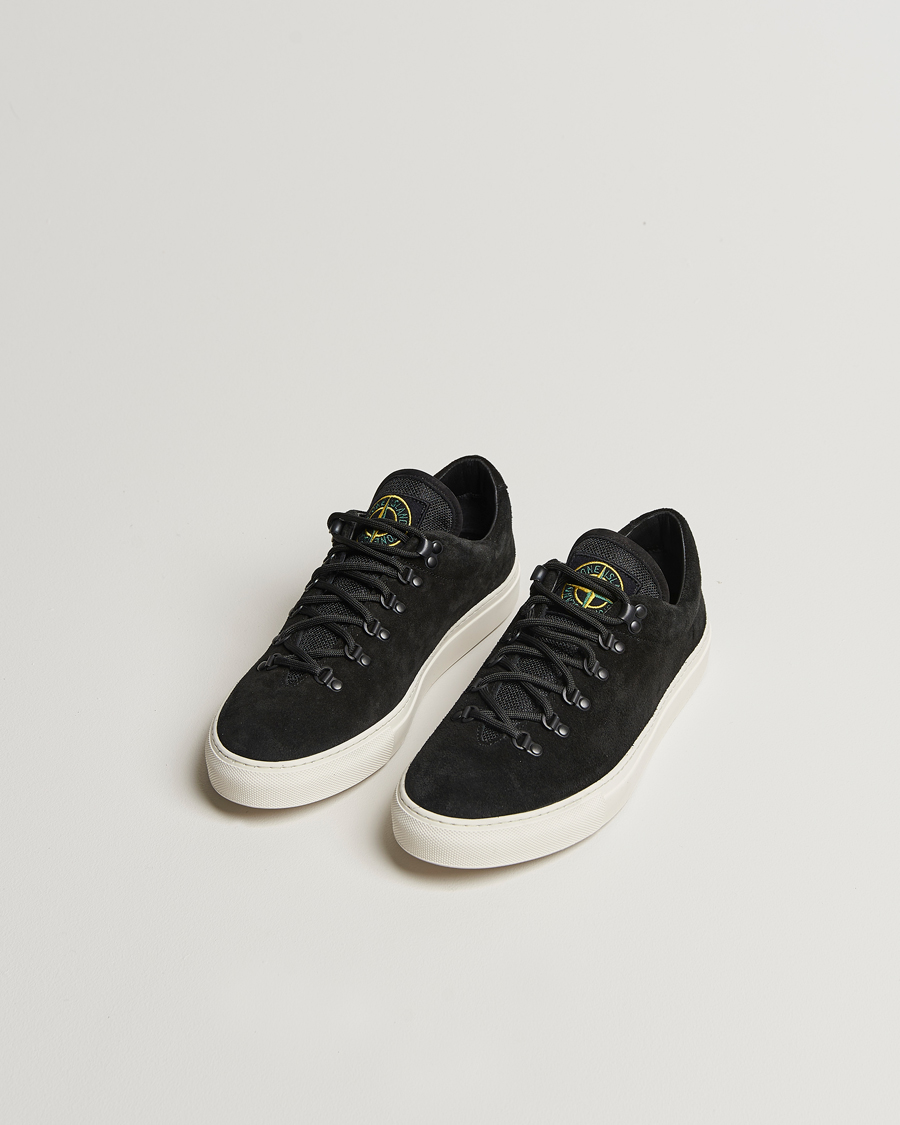 Heren | Sneakers | Stone Island | Low Top Suede Sneakers Black