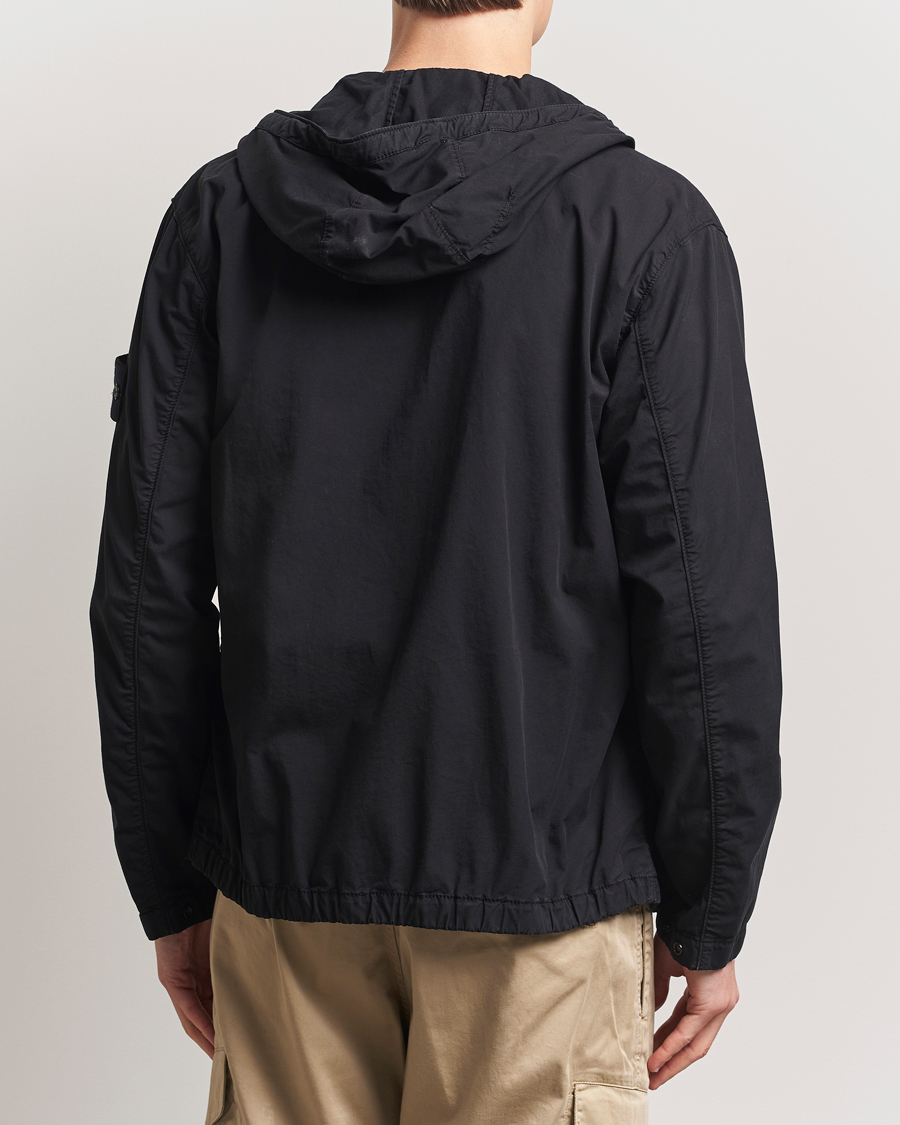 Homme | Manteaux Et Vestes | Stone Island | Supima Cotton Stretch Hooded Jacket Black