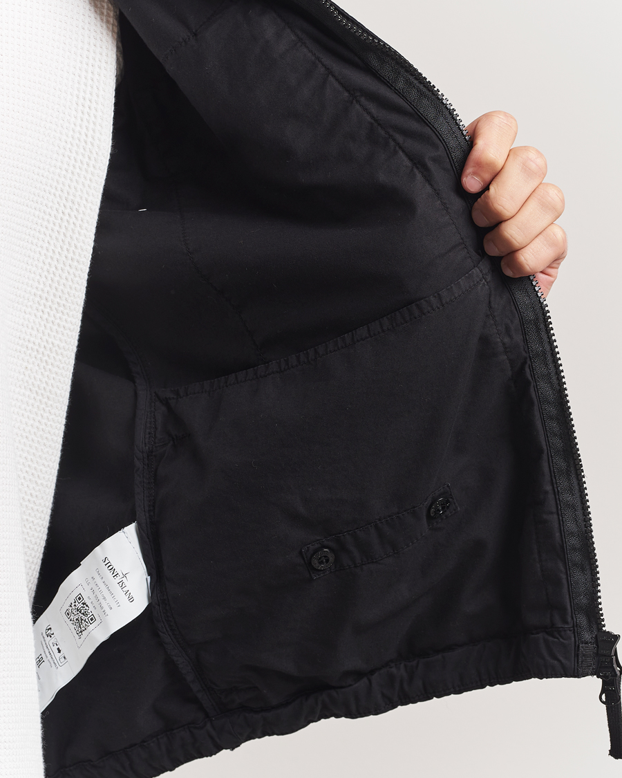 Homme | Manteaux Et Vestes | Stone Island | Supima Cotton Stretch Hooded Jacket Black
