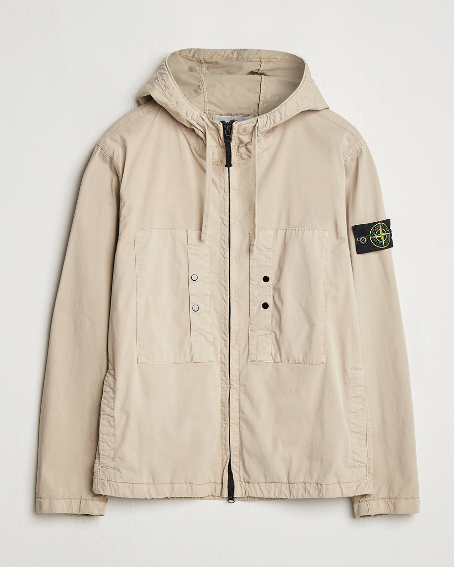 Heren | Jassen | Stone Island | Supima Cotton Stretch Hooded Jacket Desert