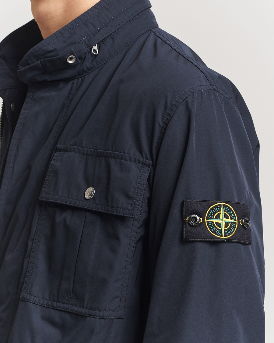 Heren | Jassen | Stone Island | Micro Twill Field Jacket Navy Blue