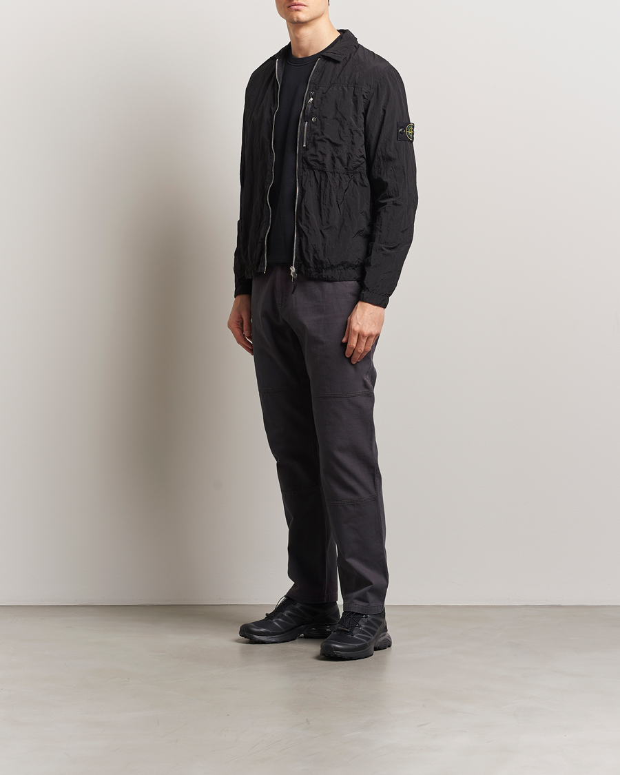 Heren | Overhemden | Stone Island | Nylon Metal Zip Overshirt Black