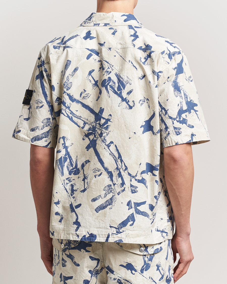 Heren | Overhemden | Stone Island | Stretch Ripstop Camo Short Sleeve Shirt Desert
