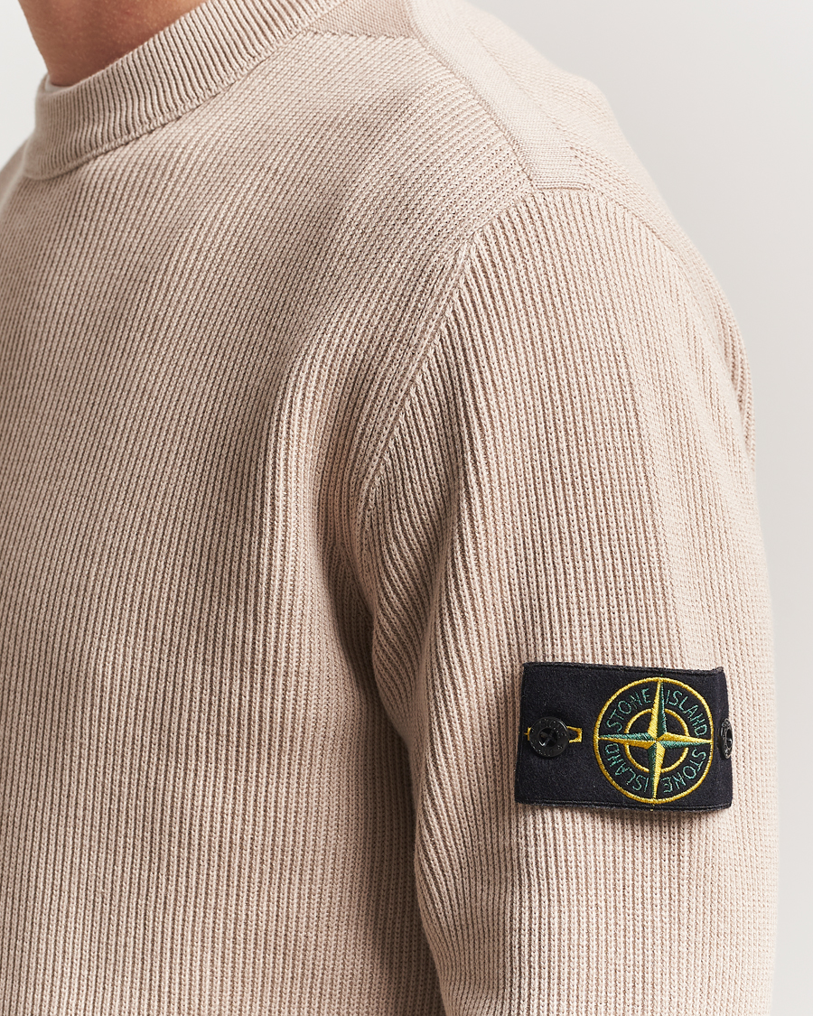 Heren | Truien | Stone Island | Ribbed Soft Organic Cotton Crewneck Desert