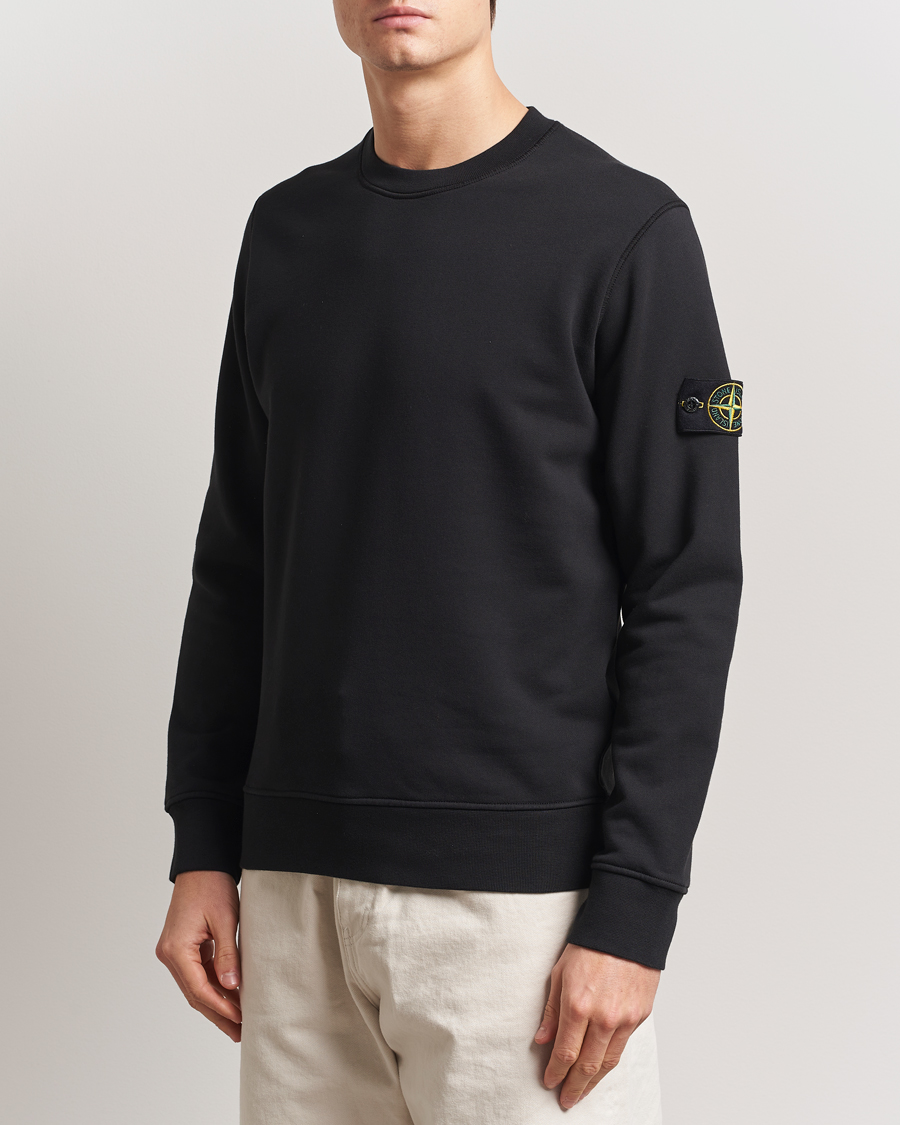 Homme | Pulls Et Tricots | Stone Island | Garment Dyed Fleece Sweatshirt Black