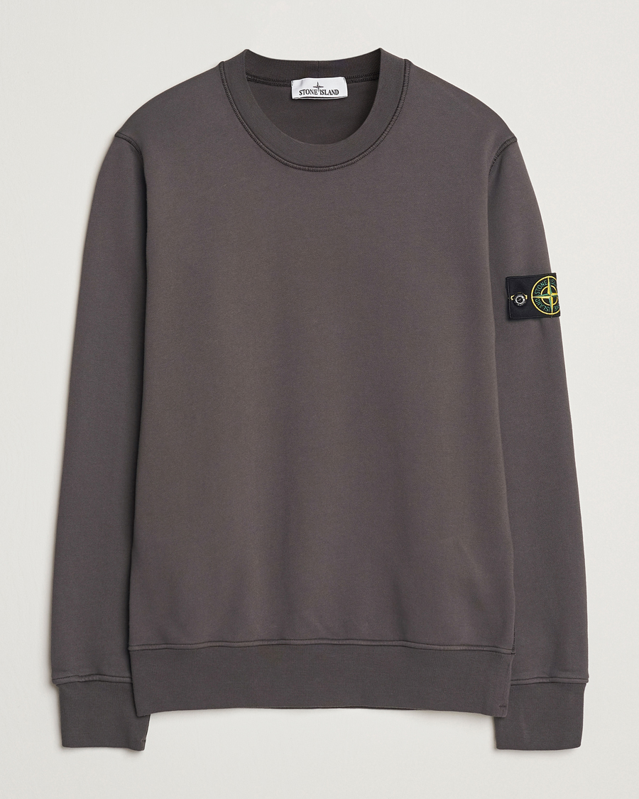Heren | Truien | Stone Island | Garment Dyed Fleece Sweatshirt Charcoal