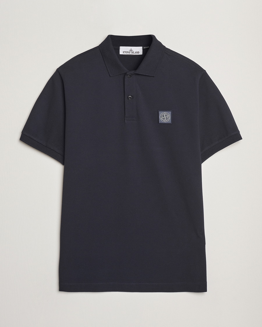 Heren | Polo's | Stone Island | Organic Cotton Pique Polo Navy Blue