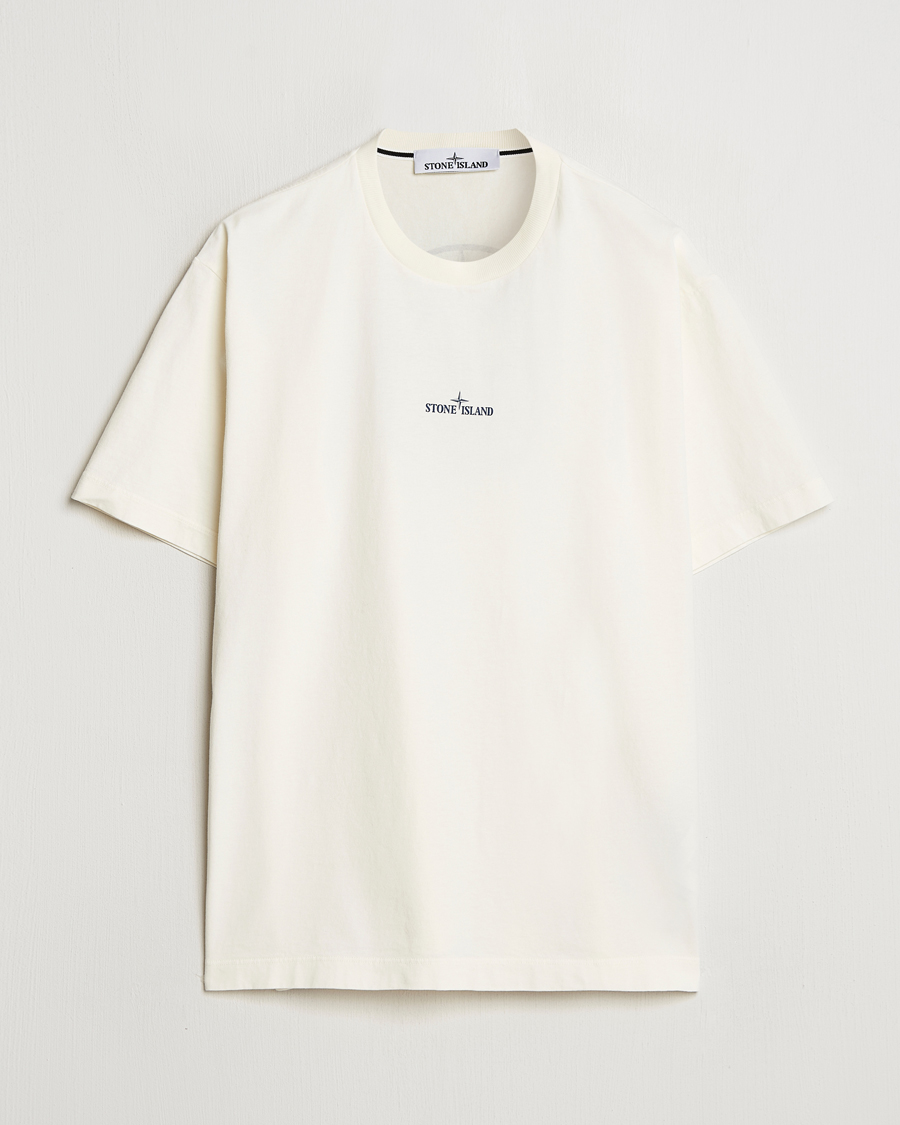 Heren | T-shirts | Stone Island | Compas Camo Backlogo T-Shirt Ivory