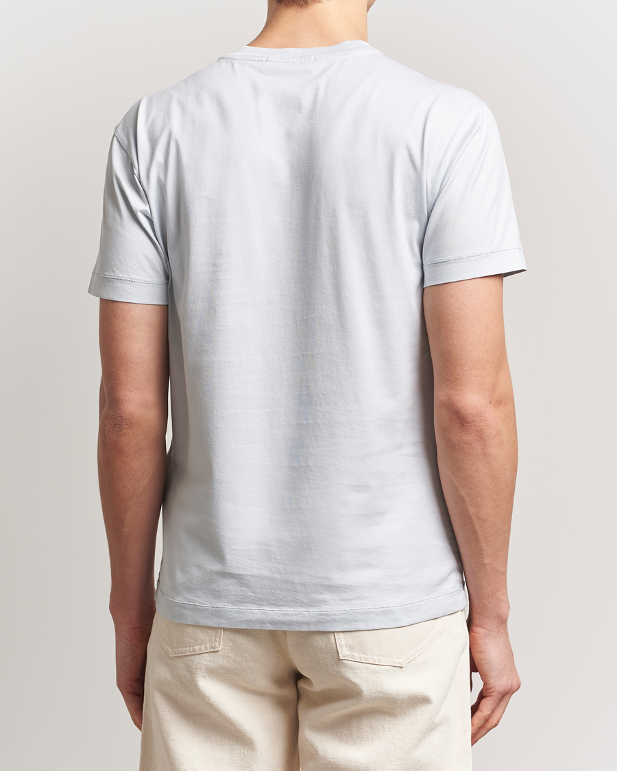 Homme | T-shirts | Stone Island | Garment Dyed Cotton Jersey T-Shirt Sky Blue