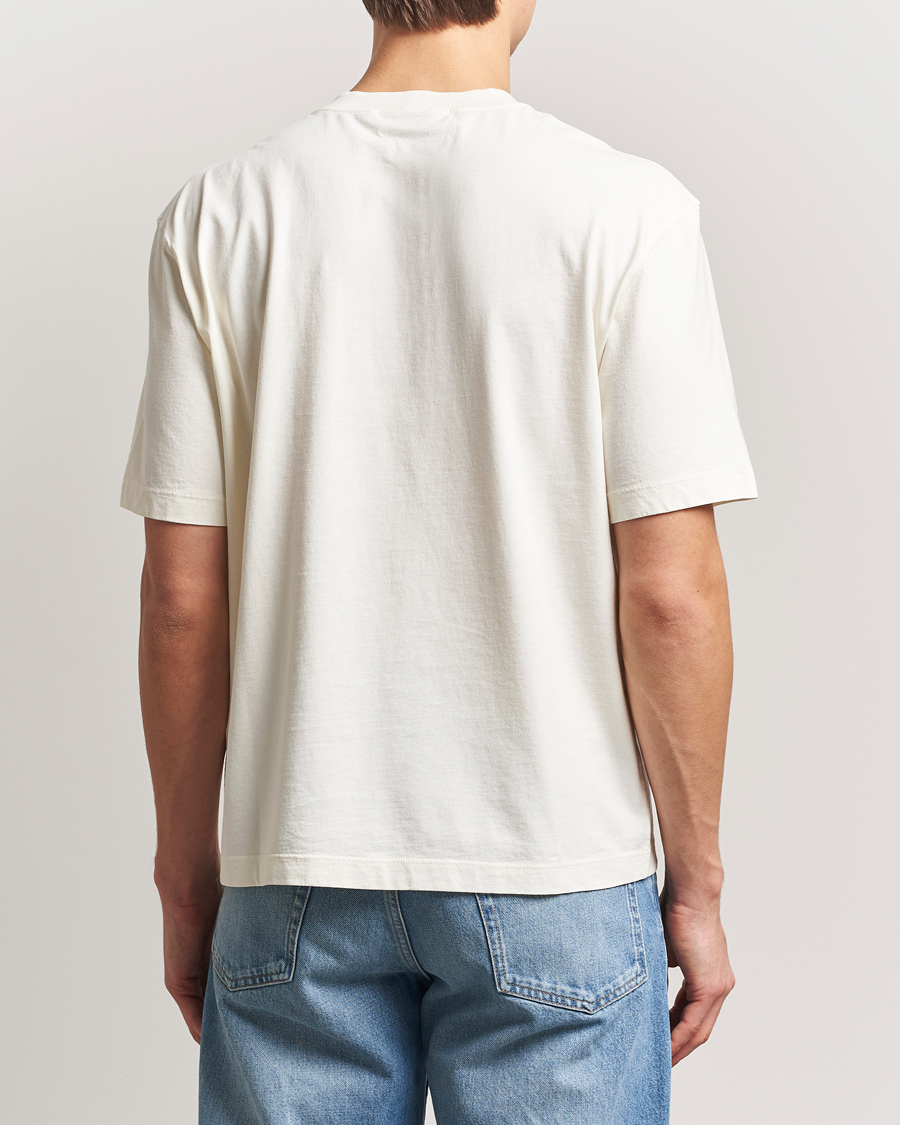 Heren | T-shirts | Stone Island | Combed Organic Cotton T-Shirt Ivory
