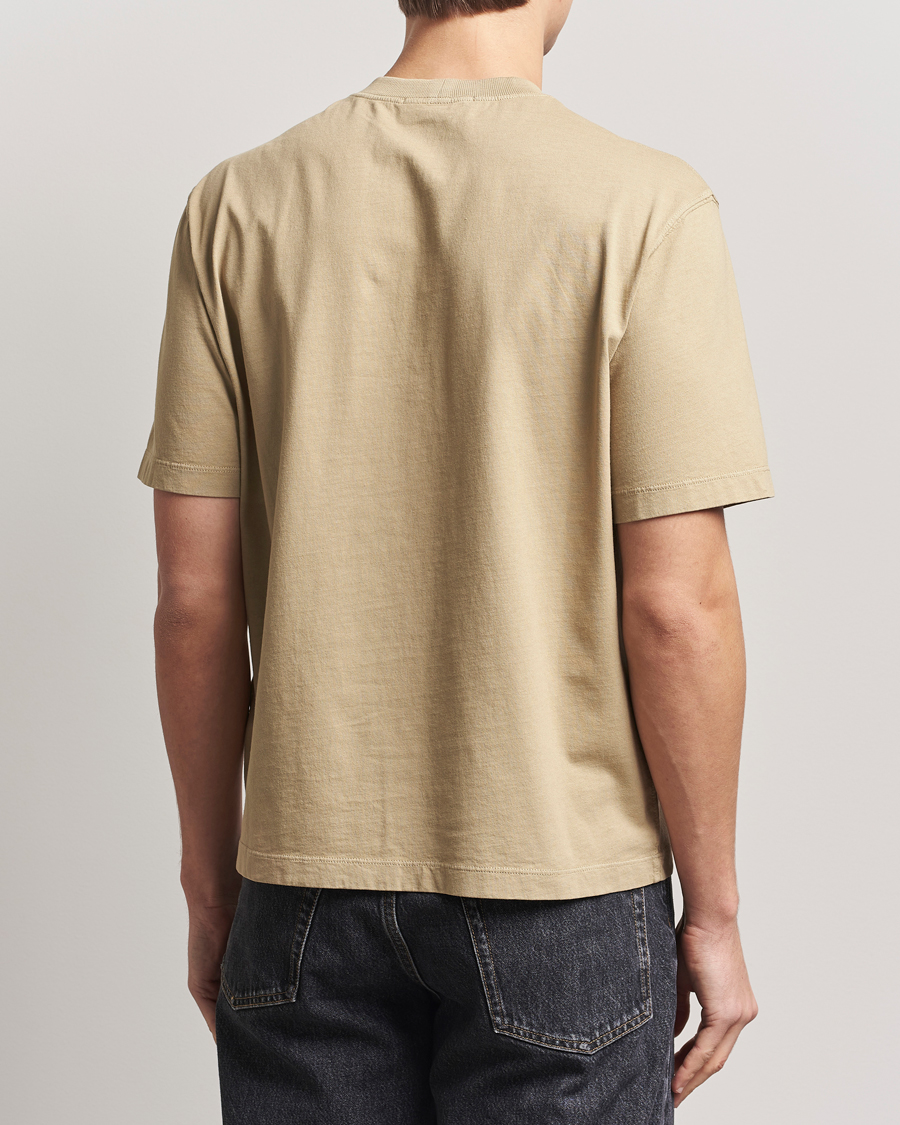 Heren | T-shirts | Stone Island | Combed Organic Cotton T-Shirt Biscuit