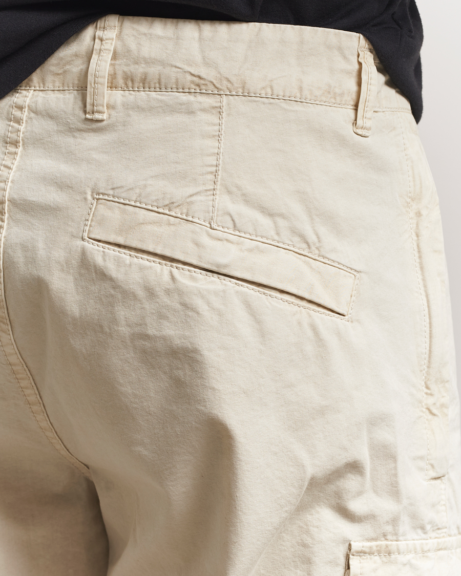 Heren | Korte broek | Stone Island | Brushed Cotton Canvas Cargo Shorts Sand