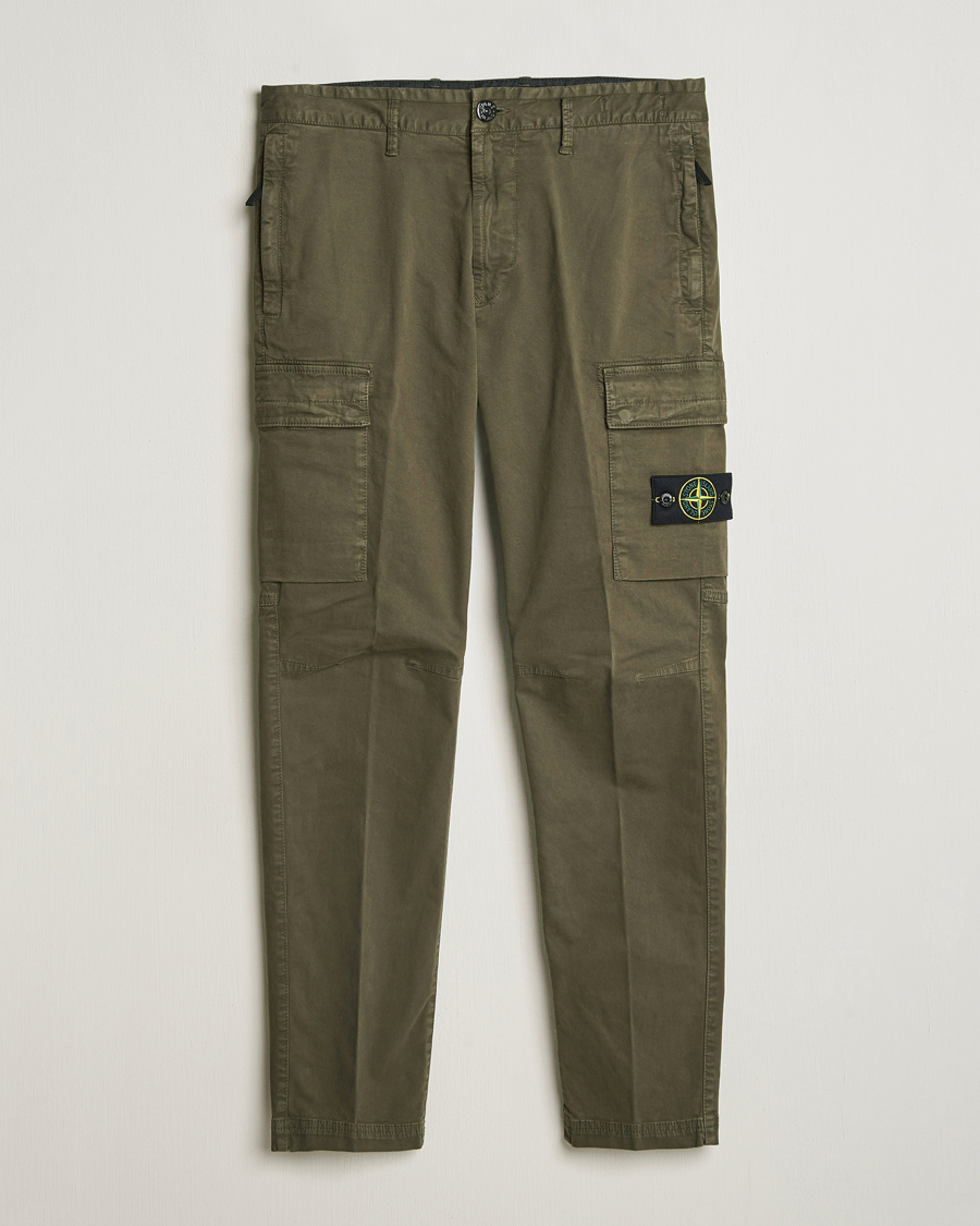 Heren | Broeken | Stone Island | Stretch Twill Cargo Pants Military Green