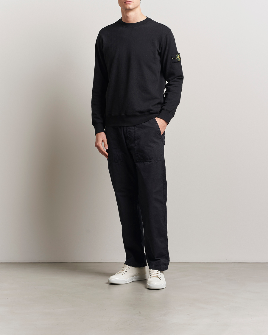 Heren | Broeken | Stone Island | Brushed Cotton Canvas Fatigue Pants Navy Blue
