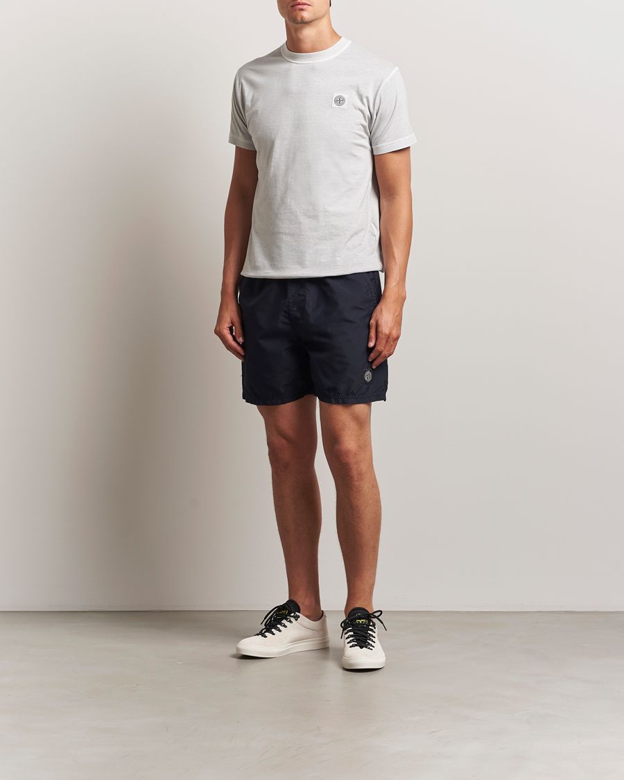 Homme | Maillots De Bain | Stone Island | Brushed Nylon Swimshorts Navy Blue