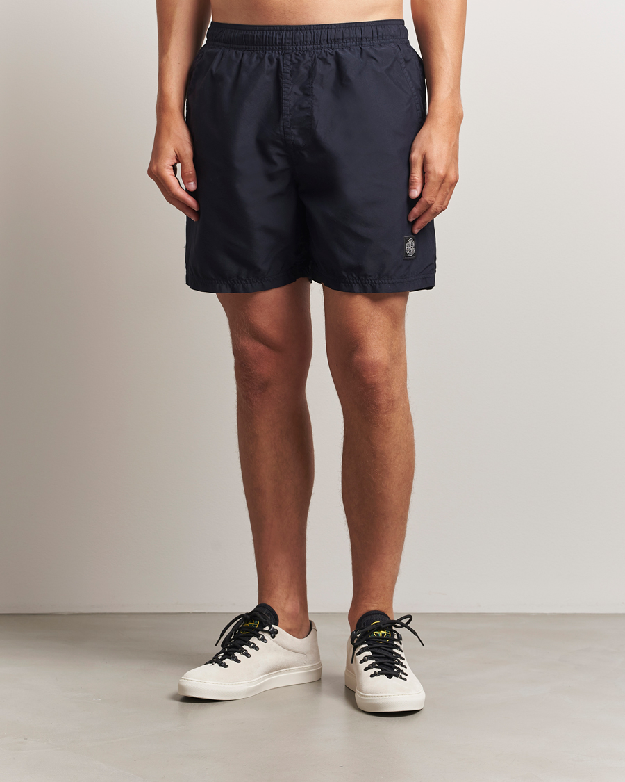 Homme | Maillots De Bain | Stone Island | Brushed Nylon Swimshorts Navy Blue