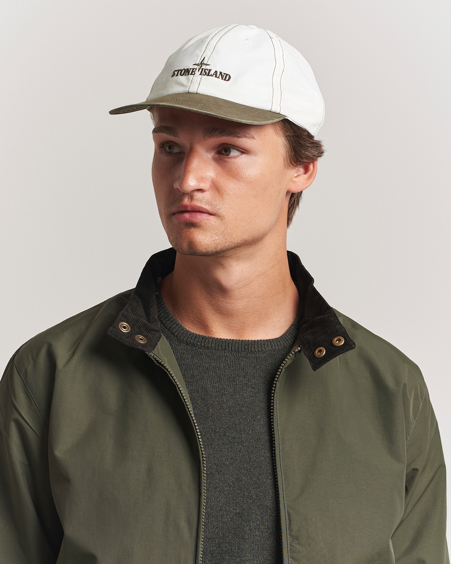 Homme | Bobs Et Casquettes | Stone Island | Tela Resinata Block Colour Cap Military Green