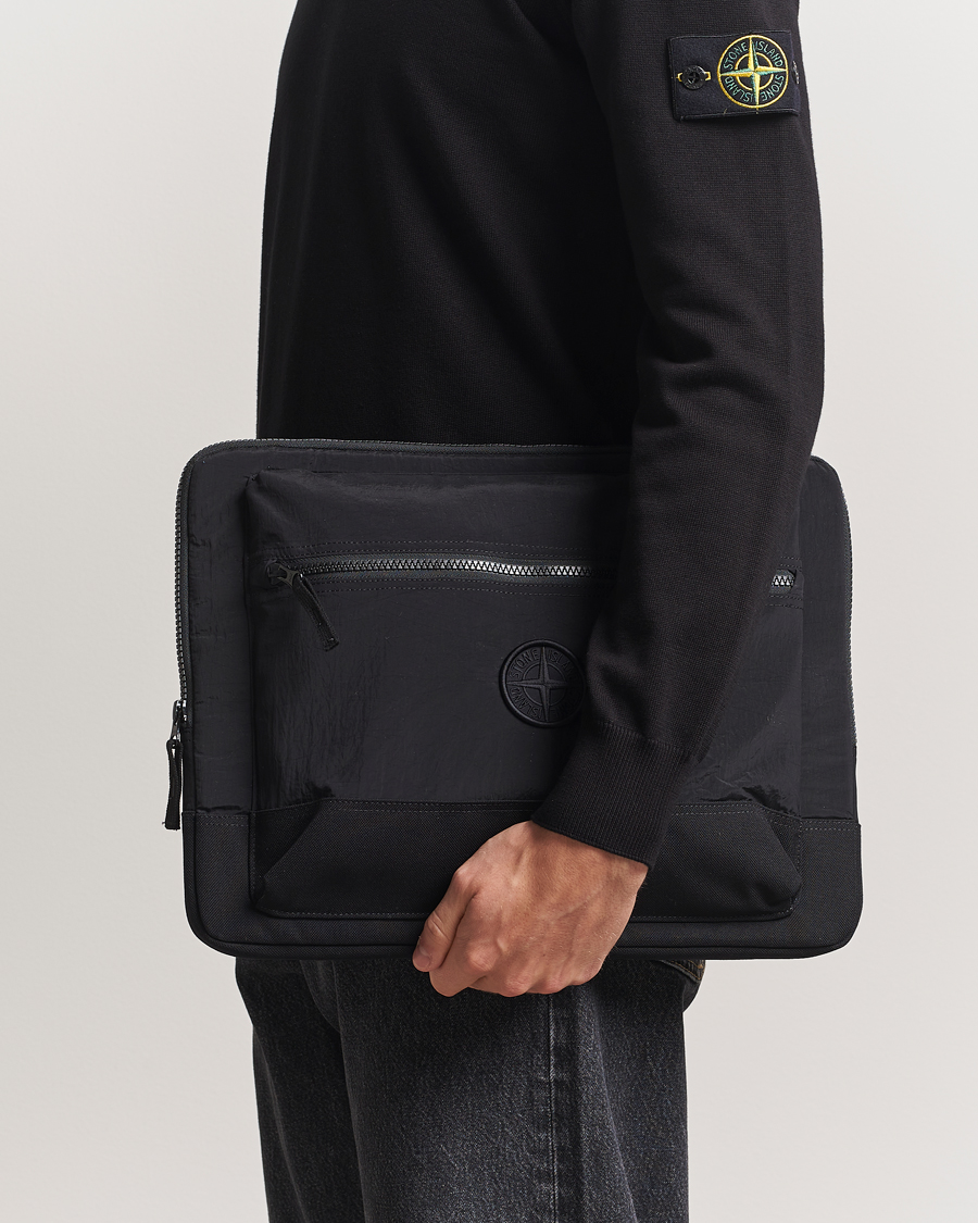 Heren | Tassen | Stone Island | Nylon Metal Pouch Portfolio Black