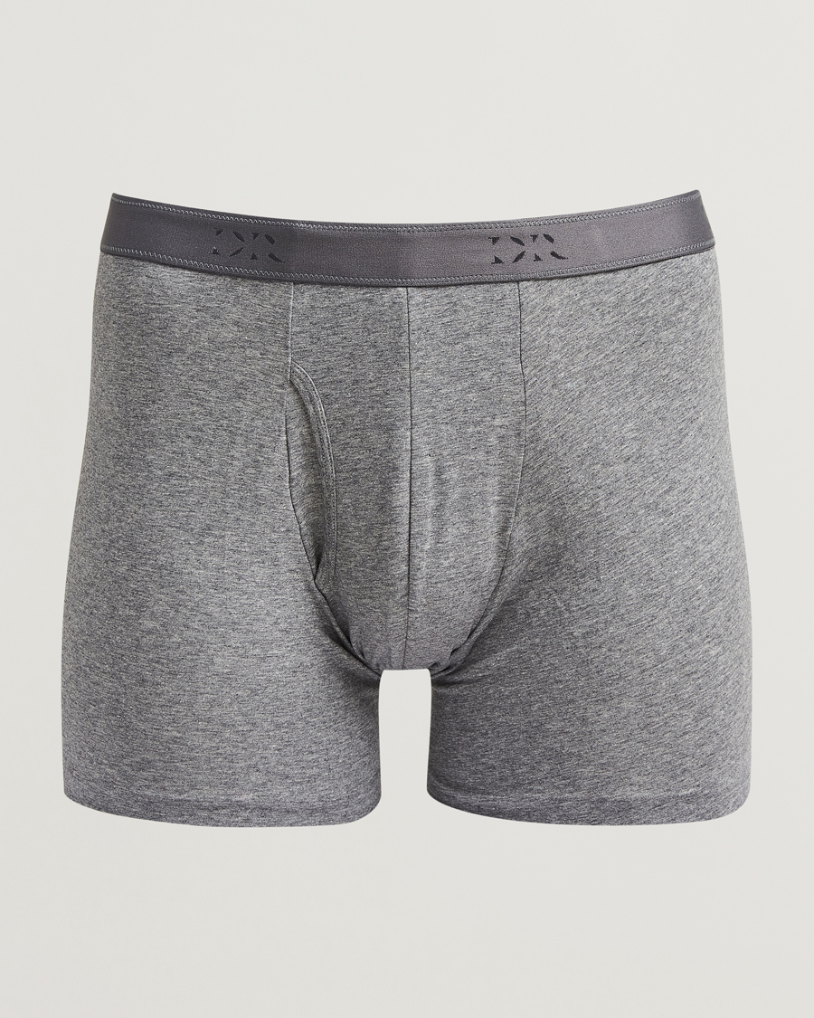 Heren | Ondergoed | Derek Rose | Pima Cotton Stretch Trunk Charcoal
