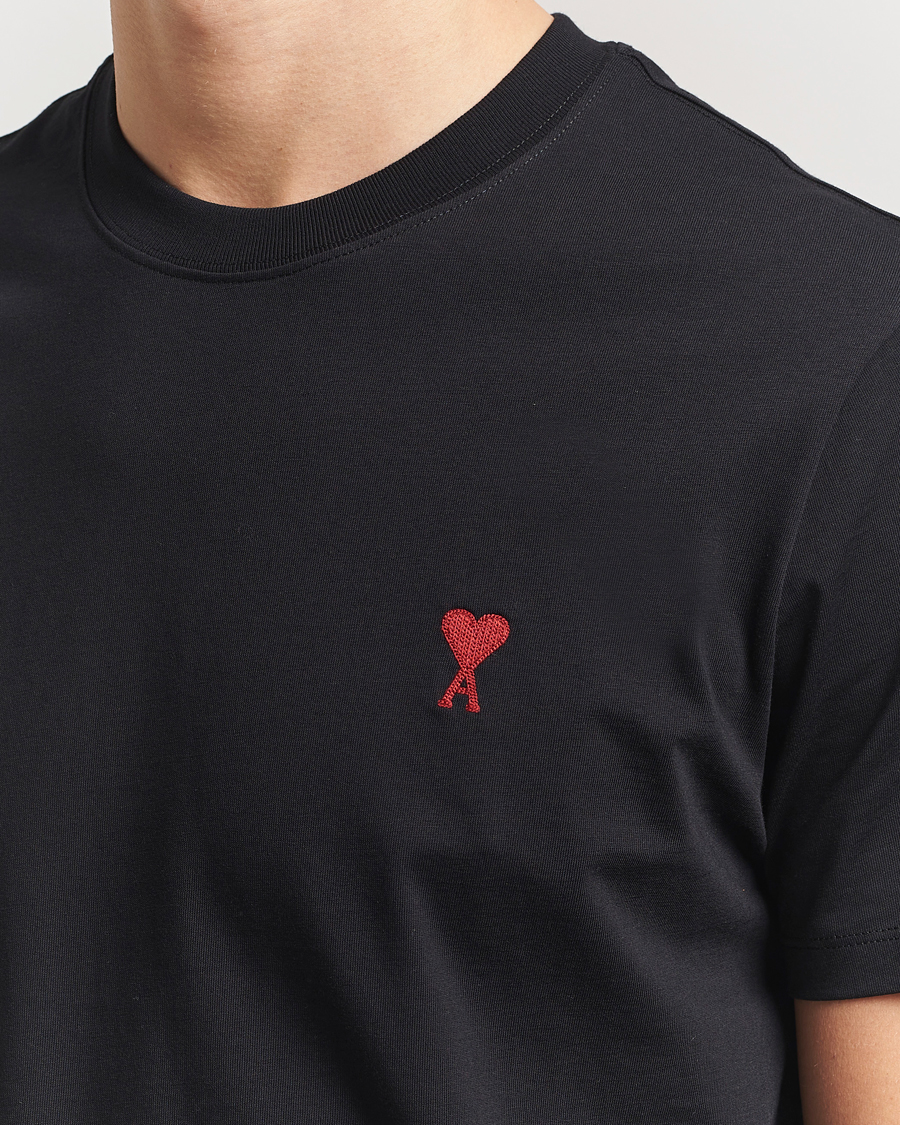 Homme | T-shirts | AMI | Heart Logo T-Shirt Black