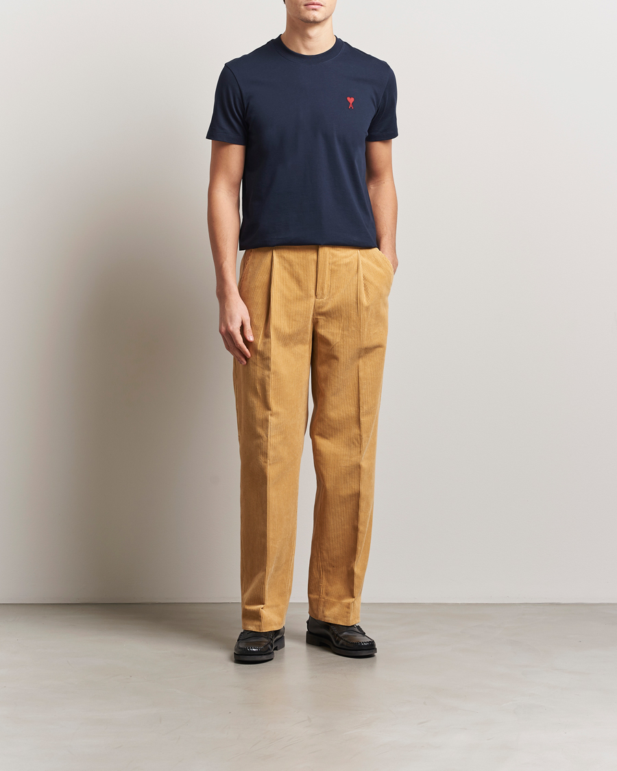 Homme | T-shirts | AMI | Heart Logo T-Shirt Navy