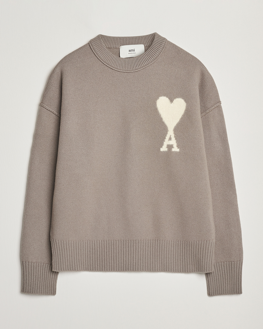 Homme | Pulls Et Tricots | AMI | Big Heart Wool Sweater Ash