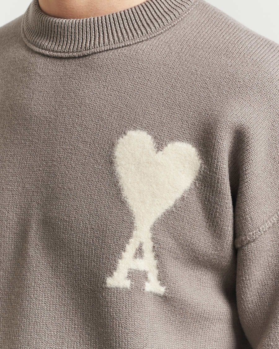 Homme | Pulls Et Tricots | AMI | Big Heart Wool Sweater Ash