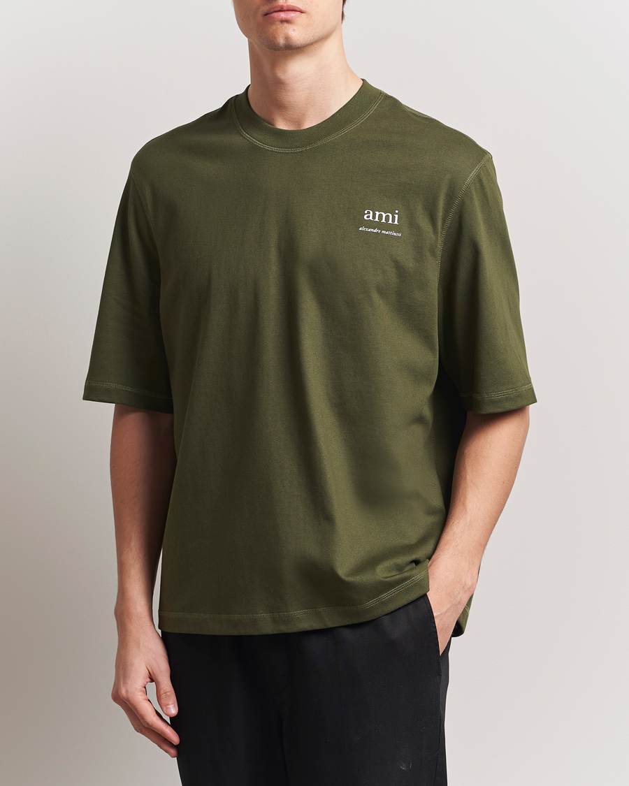 Heren | T-shirts | AMI | Logo T-Shirt Loden