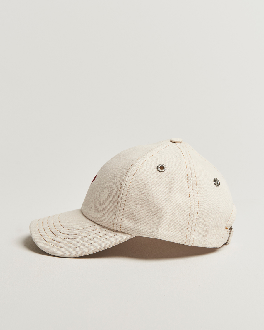 Homme | AMI Heart Logo Cap White Cream | AMI | Heart Logo Cap White Cream