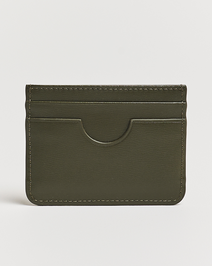 Homme | AMI Tonal Heart Logo Card Holder Dark Olive | AMI | Tonal Heart Logo Card Holder Dark Olive