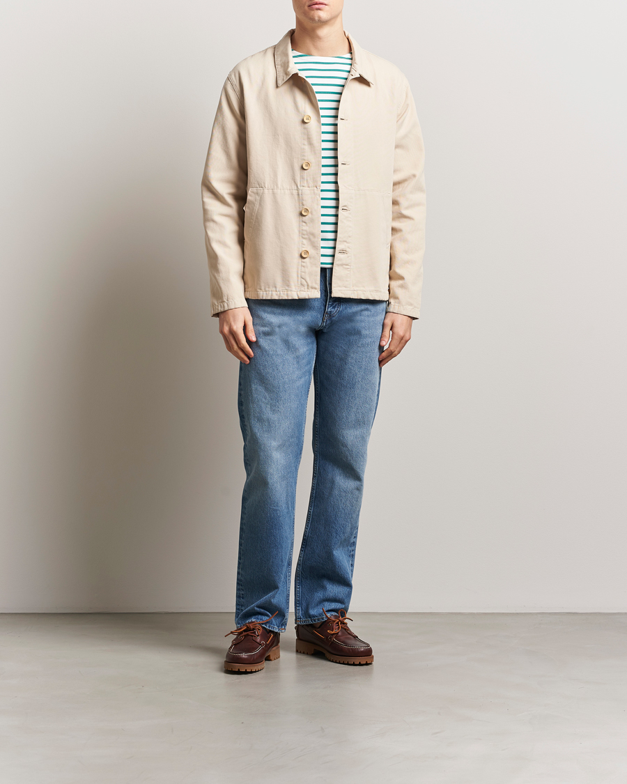 Homme | Chemises | Armor-lux | Veste Pecheur Heritage Overshirt Oyster Clair