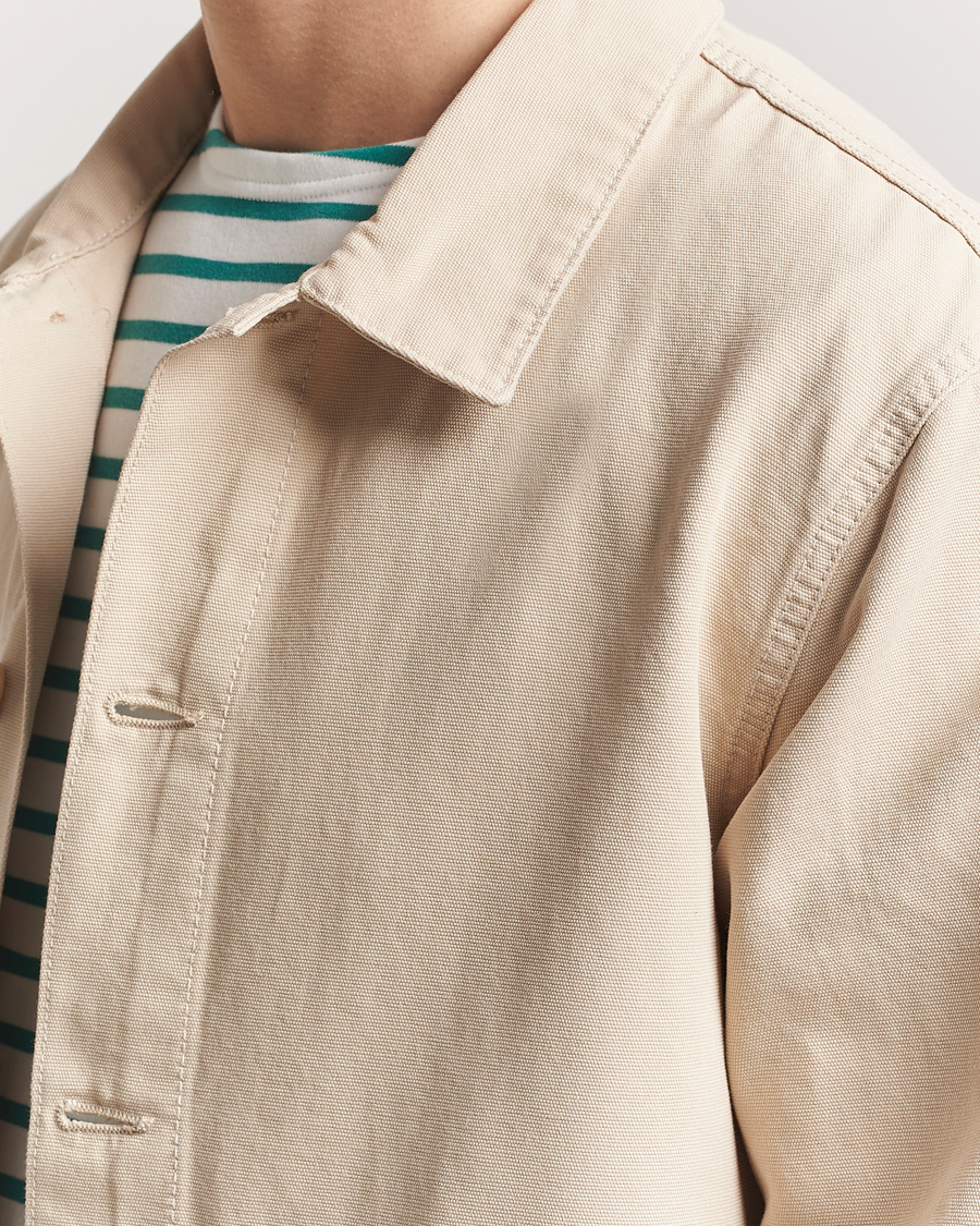 Homme | Chemises | Armor-lux | Veste Pecheur Heritage Overshirt Oyster Clair