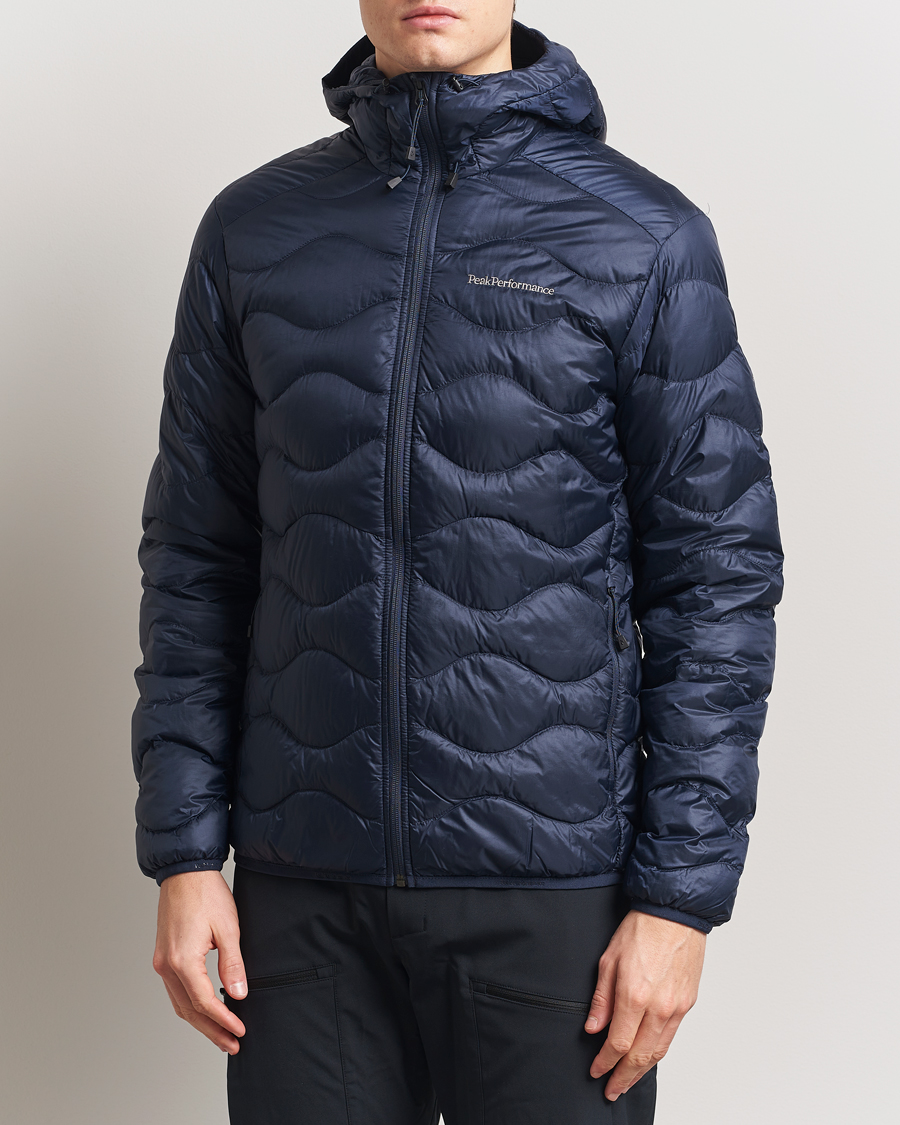 Heren | Jassen | Peak Performance | Helium Down Hooded Jacket Blue Shadow