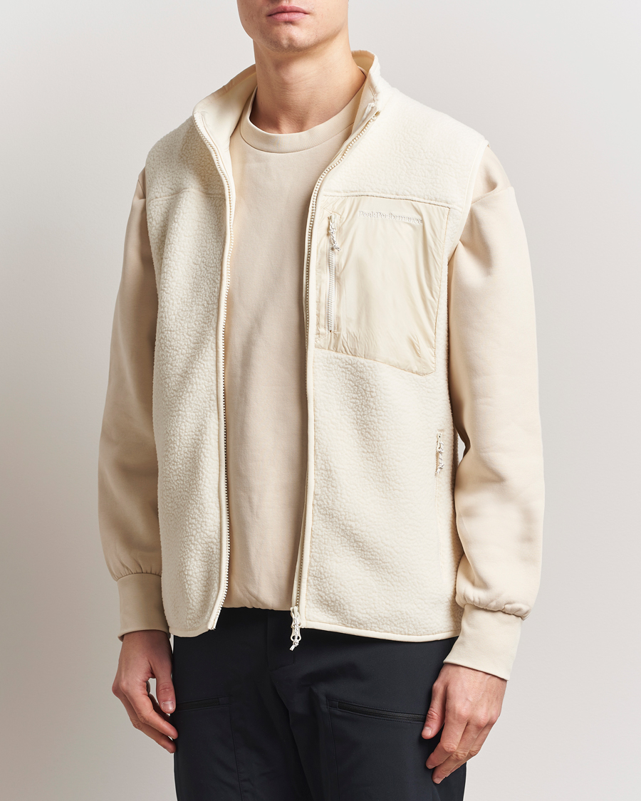 Homme | Pulls Et Tricots | Peak Performance | Pile Vest Vintage White