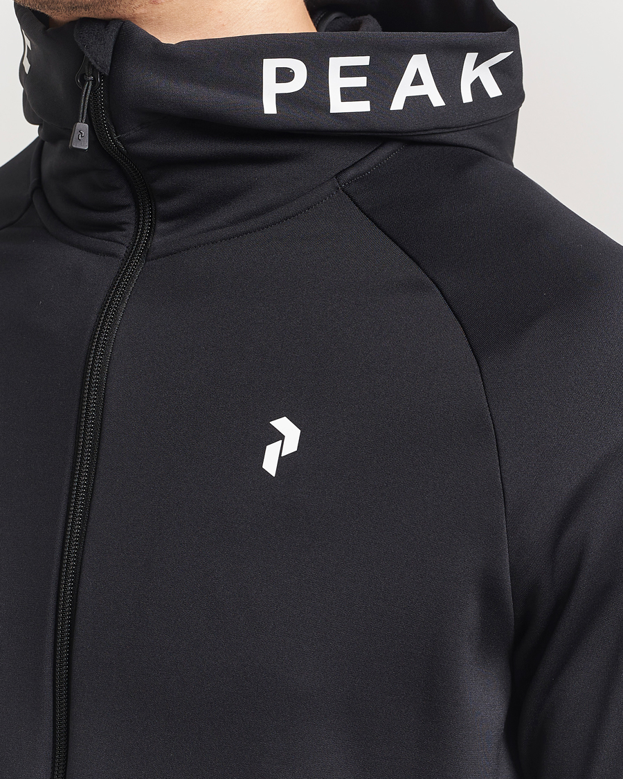 Heren | Truien | Peak Performance | Rider Hooded Full Zip Black