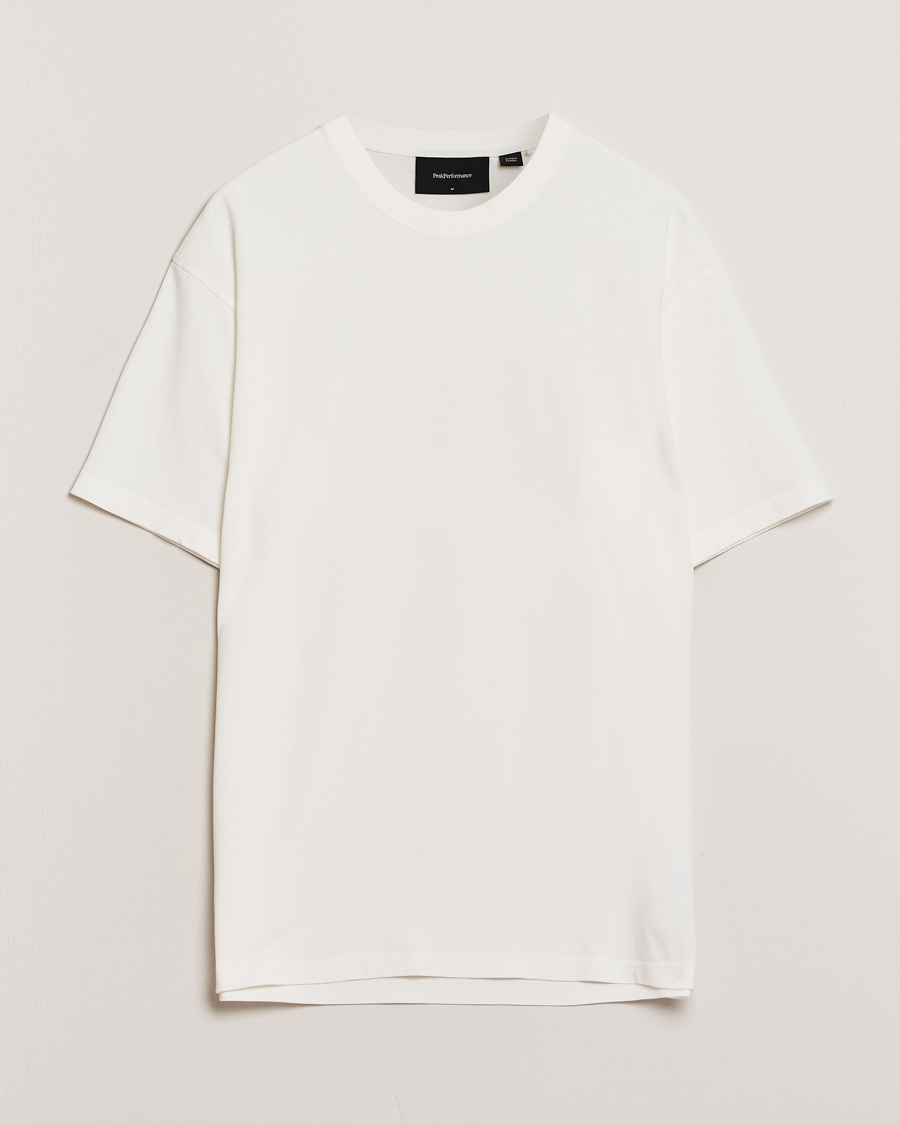 Homme | T-shirts | Peak Performance | Heavy Cotton Crew Neck T-Shirt Off White