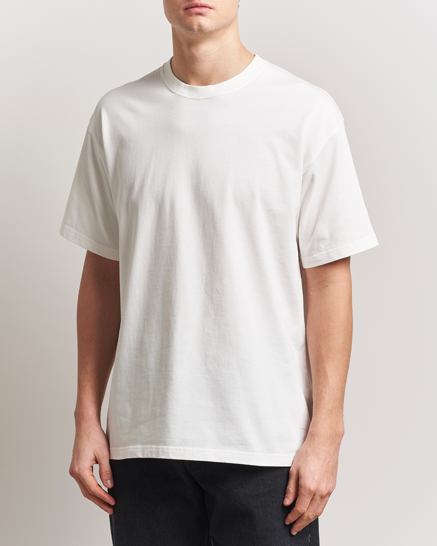Homme | T-shirts | Peak Performance | Heavy Cotton Crew Neck T-Shirt Off White