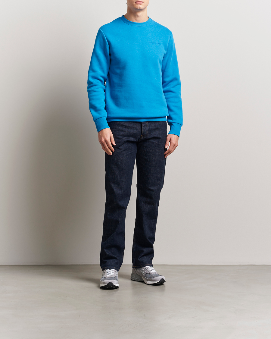 Homme | Pulls Et Tricots | Peak Performance | Original Crew Neck Sweatshirt Brilliant Blue