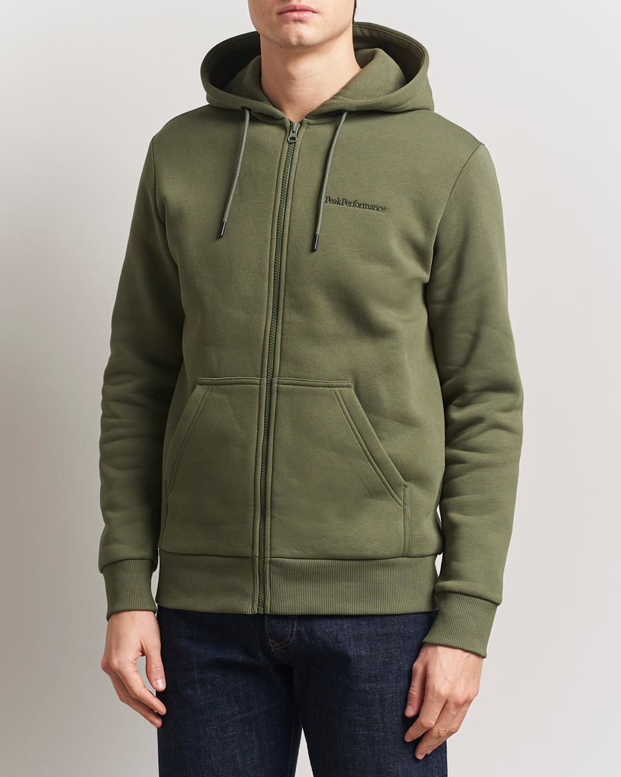 Homme | Pulls Et Tricots | Peak Performance | Original Full Zip Hoodie Pine Needle