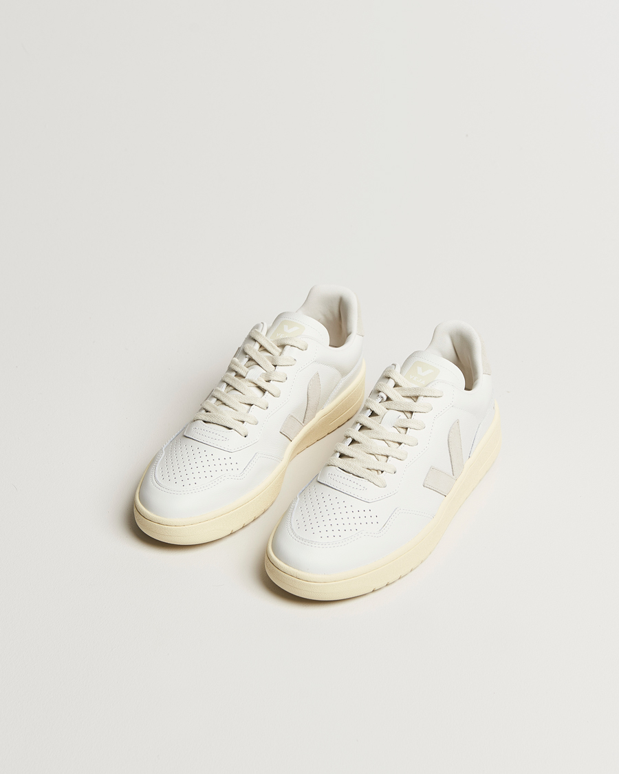 Homme | Baskets | Veja | V-90 Sneaker Extra White/Natural Suede