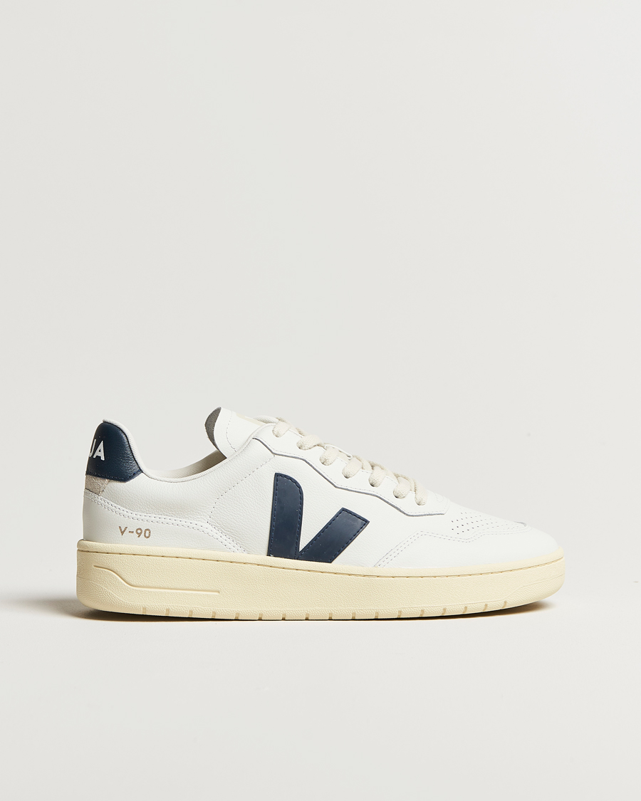 Homme | Baskets | Veja | V-90 Sneaker Extra White/Nautico