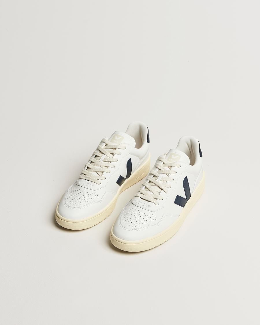 Homme | Baskets | Veja | V-90 Sneaker Extra White/Nautico