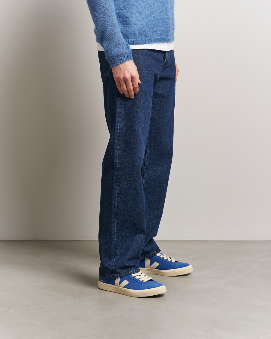 Homme | Baskets | Veja | Campo Bold Suede Sneaker Indigo Pierre